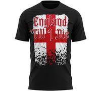 England 'Till I Die T Shirt, Mens St Georges Day Gift, Gift Ideas for Dad and Grandad, England Flag tee, XXL, Black