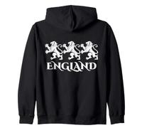 England UK British Heritage Pride Art Zip Hoodie