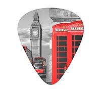 England UK London Telephone Advanced guitar pick 12 pieces Three thicknesses for bass, electric guitar, acoustic guitar bag