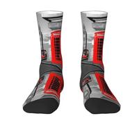 England Uk London Telephone Mens Socks Womens Socks Breathable Comfortable Casual Mid-Calf Socks,Print Polyester Outdoor Hiking Walking Socks