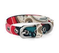 England UK Retro London Telephone Dog Collar Adjustable Soft and Comfortable Puppy Collars with Metal Buckle Pet Collar for Small Medium Pet