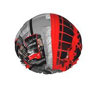 England Uk Retro London Telephone Print Shower Cap For Women Reusable Double-Layer Fabric Shower Caps Girls Hair Caps