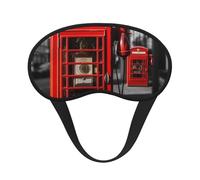 England UK Retro London Telephone Sleep Eye Mask for Women Men Soft and Comfortable Sleep Mask Blackout Sleeping Eye Cover for Travel Yoga Nap Shift Work