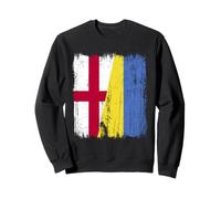 England Ukraine Half Flag English Ukrainian Heritage Sweatshirt