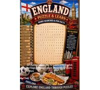England Word Search Puzzle and Learn: 64 Challenging Puzzles for Celebrating English Heritage, History, Culture, Music, Food, Sports & More (Explore The World Word Search Series - Puzzle and Learn)