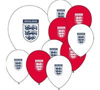 England Worldcup 2026 Three Lions St Georges Football Party Latex 12" Balloons (Red/White Three Lions)