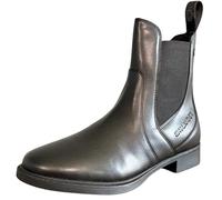 Englander Equestrian Gaia Adult Jodhpur Short Horse Riding Boots - Vegan Synthetic Leather Paddock Boot - Non-Slip Sole (Black, UK Footwear Size System, Adult, Women, Numeric, Medium, 6)