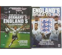 ENGLAND'S ROAD TO RIO + GERMANY 1 ENGLAND 5 - FOOTBALL COLLECTION 2 DVDS