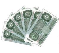 English £1 One Pound L.K.O'Brien (1955-1960) in A/UNC Condition Green