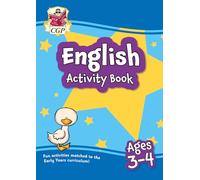 English Activity Book for Ages 3-4 (Preschool) (CGP Preschool Activity Books and Cards)
