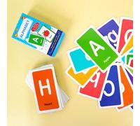 (English alphabet) Children's early childhood flash card Flash Cards Learn words shapes color numbers English letter cards