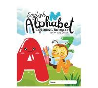 English Alphabet Coloring and Tracing Booklet in Black Outline Style: A Fun Early Learning Workbook with A-Z Coloring Pages and Letter Tracing Practice for Preschool and Kindergarten Kids.