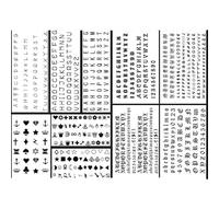 English Alphabet Temporary Tattoo Digital Waterproof Lasting Small Fresh Male And Female Simulation Tattoo Pattern
