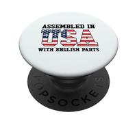 English American Patriot USA Grown England US Flag PopSockets Swappable PopGrip