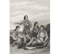English and American Art Gallery Book.Publishesd pre 1900.Highly finished steel engravings edited by John Sherer .Ojibbeways (or Chippewas) indians Pa-tua- na-quet-a-wee-be the Driving Cloud a