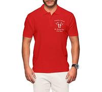 English and Proud Polo Shirt - St Georges Day 23rd April - Mens Embroidered England Badge Cotton Collared Shirt