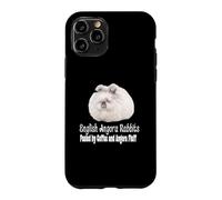 English Angora Rabbit Fueled by Coffee and Angora Fluff Pet Case for iPhone 11 Pro