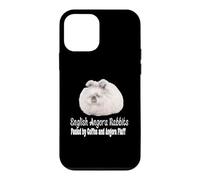English Angora Rabbit Fueled by Coffee and Angora Fluff Pet Case for iPhone 12 mini