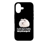English Angora Rabbit Fueled by Coffee and Angora Fluff Pet Case for iPhone 17