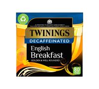 English Breakfast Decaffeinated - 80 Tea Bags - Sugar Free Tea - Caffeine Free Tea - Twinings