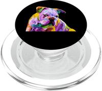 English British Bulldog Pop Art Portrait for Dog Owners PopSockets PopGrip for MagSafe
