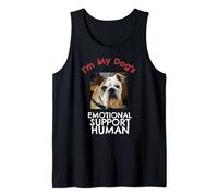 English Bull Dog Emotional Support Human Tank Top