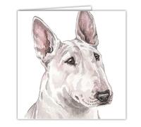 English Bull Terrier Art Card/Greetings Card (AC-219)