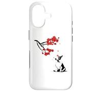 English Bull Terrier Japanese Cherry Blossom Vintage Ukiyo-e Case for iPhone 17