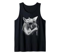English Bull Terrier Singing Vocalist Singer Dog Lover Tank Top