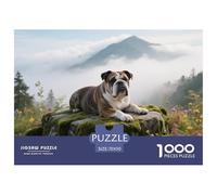 English Bulldog, 1000-piece Jigsaw, Captivating Imagery with Intricate Detail, Ideal for Gifts Or Framed Display, Suitable for Ages 8+, Pet Dog, 70x50cm/1000pcs