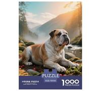 English Bulldog, 1000-piece Puzzle, Leisure And Mental Challenge in One, Perfect for Collectors Or Art Lovers, Suitable for Ages 10+, Pet Dog, 70x50cm/1000pcs