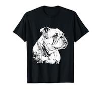 English Bulldog Art Love Bulldog Paint Cute Bulldog T-Shirt