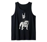 English Bulldog Dog Breeder Cool Retro Vintage Alt Metal Tank Top