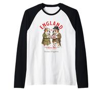 English Bulldog Dog Couple Mug Coffee England Flag Raglan Baseball Tee