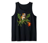 English Bulldog Dog Dragon Tank Top