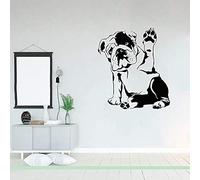 English Bulldog Dog Pet Grooming Salon Vinyl Wall Stickers Room Decal Home Decor Living Room Art Poster 57X63Cm