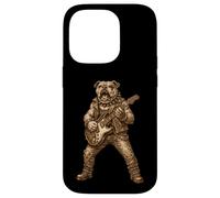 English Bulldog Dog Playing Guitar Rock Funny Case for iPhone 14 Pro
