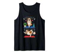 English Bulldog Doing Yoga Inhale - exale DIGOR Funny Tank Top