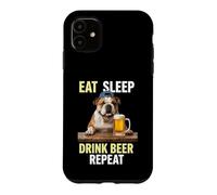 English Bulldog Drinking Beer Dog Dad Craft Brew Buddy Case for iPhone 11