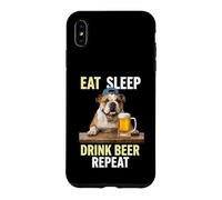 English Bulldog Drinking Beer Dog Dad Craft Brew Buddy Case for iPhone XS Max