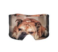 English Bulldog, Full Eye Covers Light Blocking Eye Mask Sleep Eye and Ear Muffs