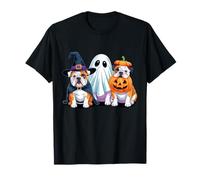 English Bulldog Halloween Funny Dog Lover Pumpkin Witch T-Shirt
