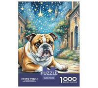 English Bulldog Jigsaw Puzzle Adult And Children Educational Games Home Decoration Rainy Days Fun Activities Birthday Jumbo Age 12+ for Adults 70x50cm/1000pcs