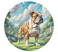 English Bulldog Jigsaw Puzzles Puzzles for Adults Kids. 1000 Pieces Impossible Challenge Toy Educational Game Home Decoration for Adults& Kids Age 14 Years Up 1000pcs (67.5x67.5cm)