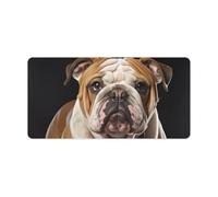 English Bulldog Mouse Pad Gaming Mousepad Desk Mat Smoothing Rubber Mousepad for Fluid Control Ultra-Stable Non-Slip Rubber Base Mouse Pad (24x12 in)