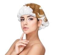 English Bulldog Photography Of Sad And Tired Bulldog With Brown Cream,Adjustable Silk Hair Wrap Adult's Satin Sleeping Cap Hair Women's Elastic Sleep Bonnet