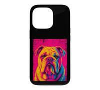 English Bulldog Pop Art Colorful Dog Portrait Case for iPhone 13 Pro