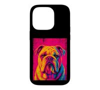 English Bulldog Pop Art Colorful Dog Portrait Case for iPhone 14 Pro