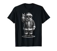 English Bulldog Rock Music Christmas Dog Lover T-Shirt
