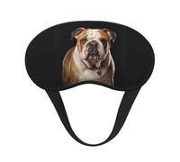 English-Bulldog Sleep Mask for Side Sleeper, Blackout Eye Mask for Women Men, Zero Pressure Sleeping Masks Soft Breathable Eye Cover Comfortable Blindfold Eyeshade for Night Sleep